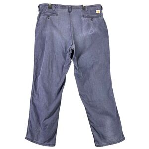 Carhartt FR Work Pants Mens 40x32 Blue Utility Twill